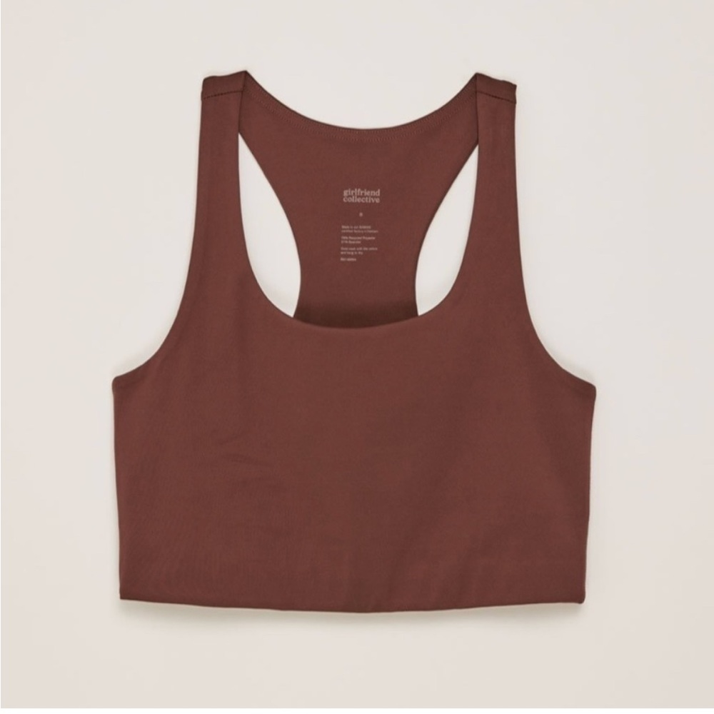GIRLFRIEND COLLECTIVE Paloma Bra in Earth Brown